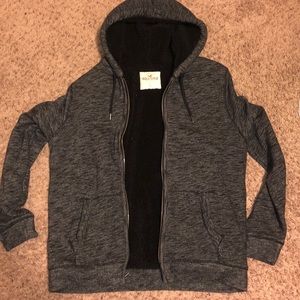 Men’s hollister fur winter jacket